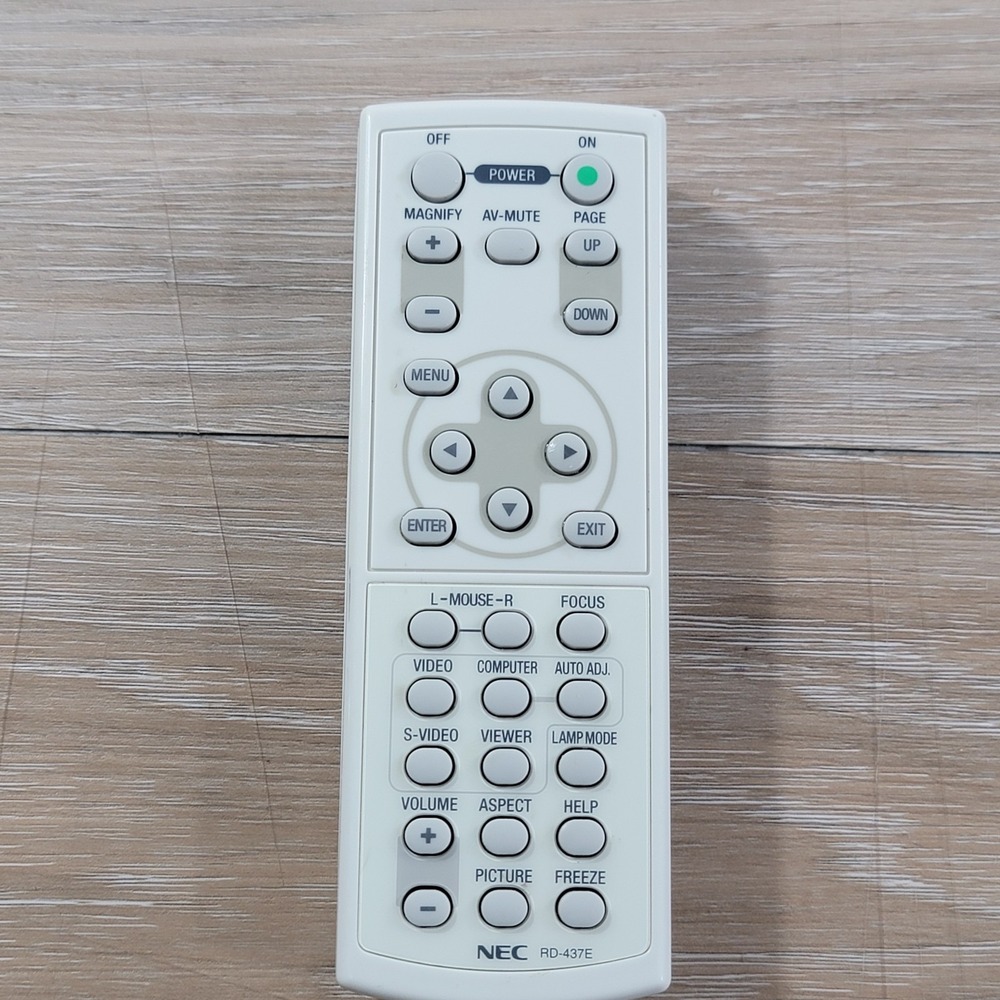 Genuine NEC RD-437E Projector Remote Control - OEM -Tested - Picture 1 of 4